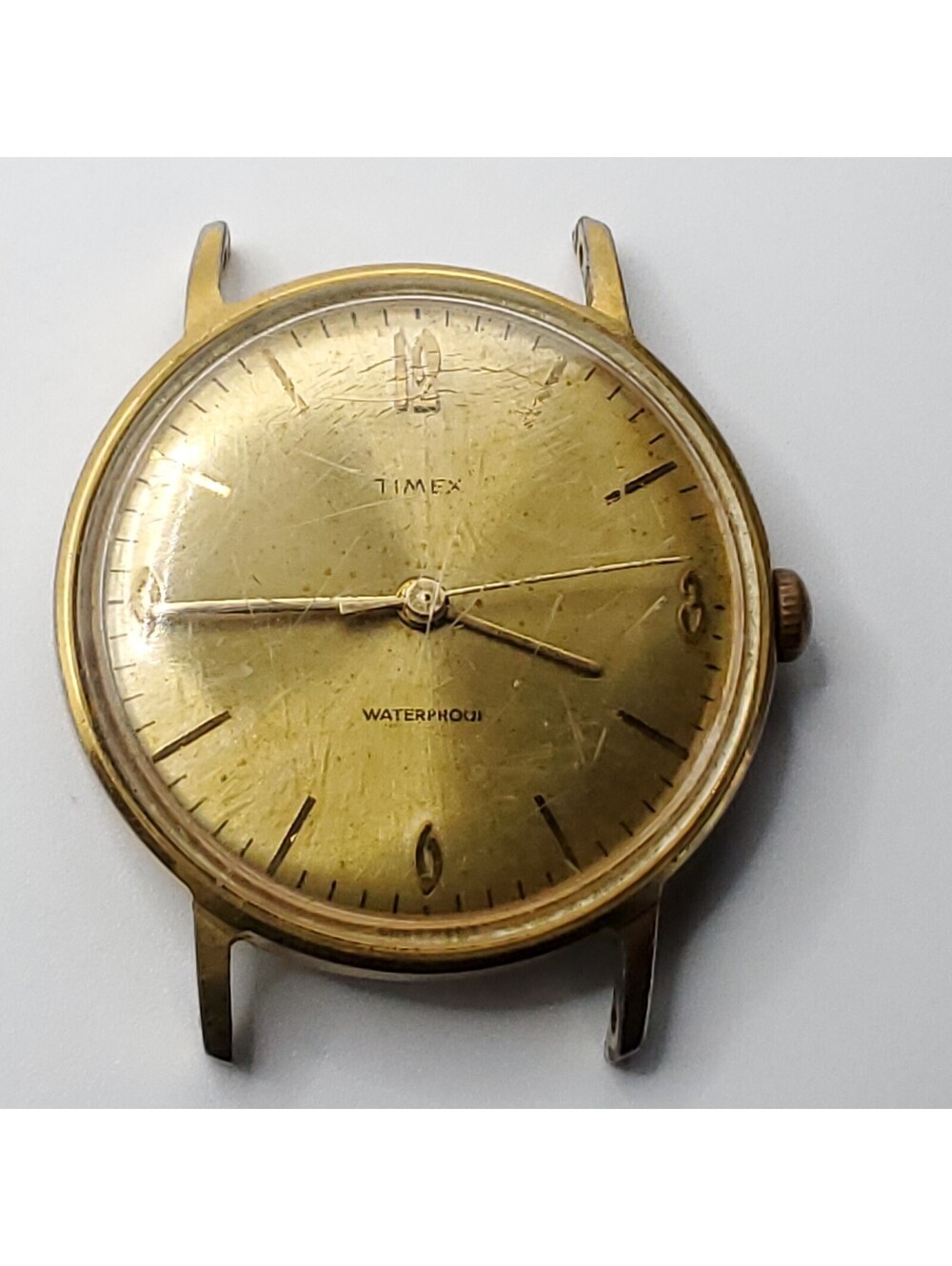 Vintage Timex Marlin 32mm Watch For Parts Or Repair